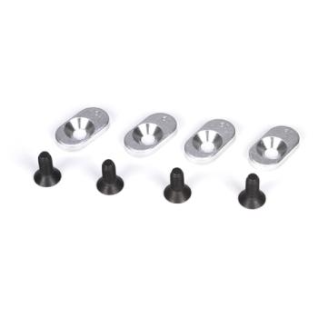 Team Losi Racin LOSB5802 Engine Mnt Inserts & Screws,20T(4):5IVE-T,MINI WRC