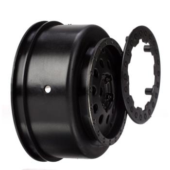 Team Losi Racin LOSB7022 Rear Wheel Set, Black: XXX-SCT, SCB