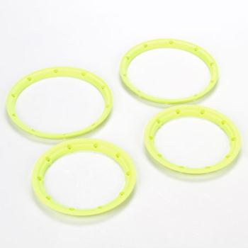 Team Losi Racin LOSB7037 Beadlock Set, Inner & Outer Yellow (2): 5T