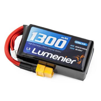 LUM2533 Lumenier 1300mAh 4s 60c LiPo Battery (XT60)