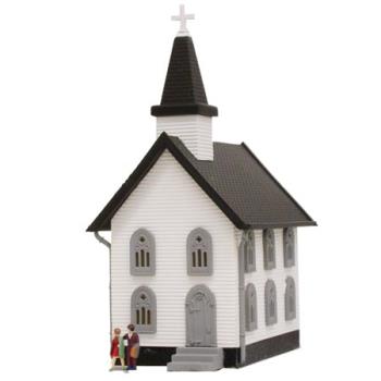 MODEL POWER MDP2553 N B/U Church, Lighted w/Figures