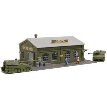 MODEL POWER MDP2595 N B/U Army Munition Depot, Lighted w/Figures