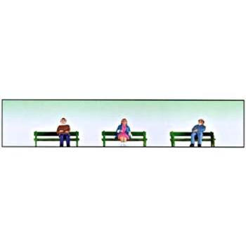 MODEL POWER MDP6052 O Sitting People w/Benches (6)