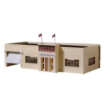 MODEL POWER MDP769 HO B/U Leviton Offices, Lighted w/Figures