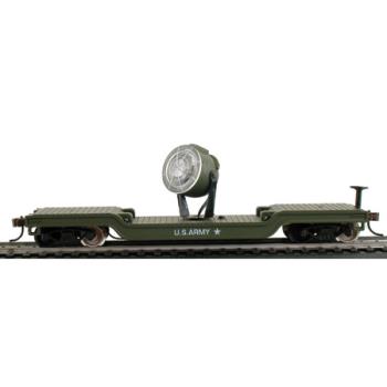 MODEL POWER MDP98664 HO Flat w/Searchlight, US Army