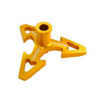 Microheli Co Lt MHE18FX212SL CNC Aluminum Swashplate Leveler, Gold; 180 CFX