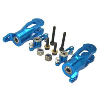 Microheli Co Lt MHESR002BGPB CNC Alum Blade Grips/Mixing Arms, Blue: Blade SR