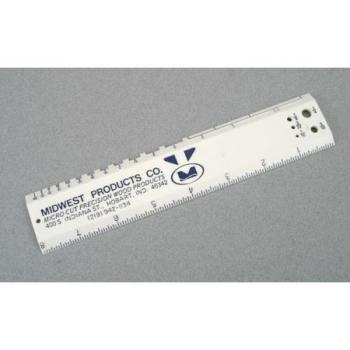 Midwest Product MID1125 8"" RULER HOBBY & CRAFT FOR WOOD SIZES