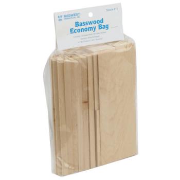 Midwest Product MID17 BASSWOOD SCRAP BAG ASSORTED