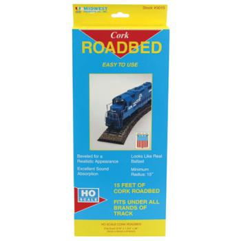 Midwest Product MID3015 HO Cork Roadbed Strips (5)