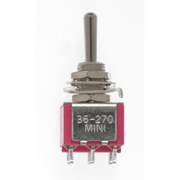 Miniatronics Co MNT3627002 DPDT Mini Toggle Switch, Sprung 5AMP 120V (2)