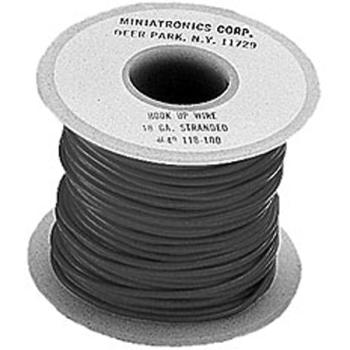 Miniatronics Co MNT4818001 100' Stranded Wire 18 Gauge, Black