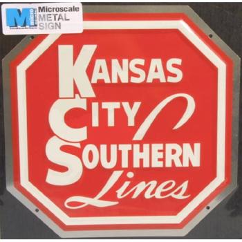 Microscale Indu MSI10014 8" Die-Cut Metal Sign, KCS