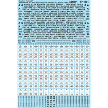 Microscale Indu MSI601401 N Speed/Station/DTC Block Signs, SP