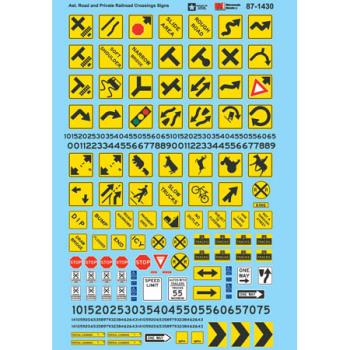 Microscale Indu MSI601430 N Road Signs, Parking & Clearance