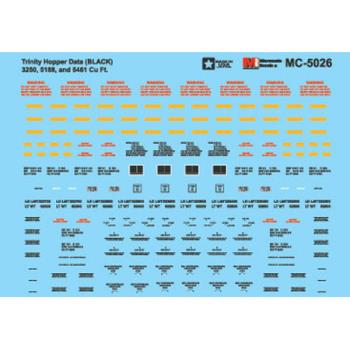 Microscale Indu MSI605026 N Trinity Covered Hopper, Data/Black