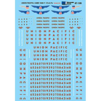 Microscale Indu MSI87109 HO E & F-Unit, UP/Passenger 1948-1971