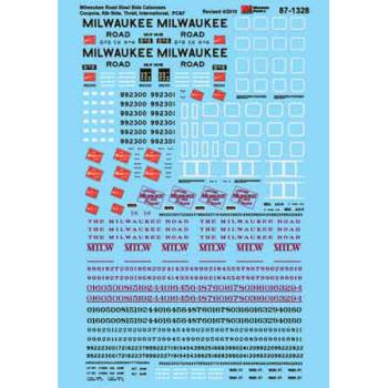 Microscale Indu MSI871328 HO Steel Caboose, MILW 1950-1980