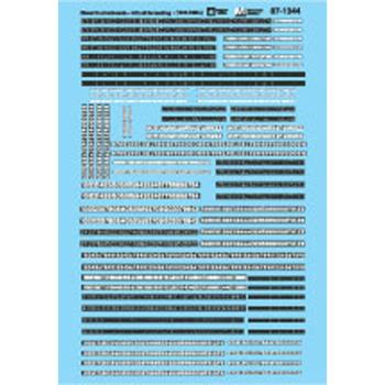 Microscale Indu MSI871344 HO Diesel Number Board 1940-1990