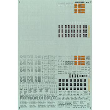 Microscale Indu MSI872 HO Railroad Data, Gothic/Black & White