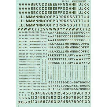 Microscale Indu MSI90103 HO Letters & Numbers, Gothic/Gold