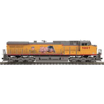 Mikes Train Hou MTH20206611 O Hi-Rail Dash-9 w/PS3, UP #9807