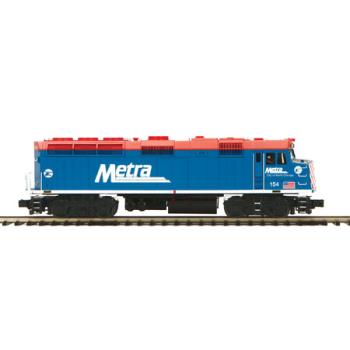 Mikes Train Hou MTH20206761 O Hi-Rail F40PH w/PS3, Metra #154/North Chicago