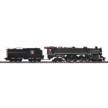 Mikes Train Hou MTH2034991 O Hi-Rail 4-8-4 w/PS3, GN/Glacier Park #2579