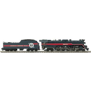 Mikes Train Hou MTH2035471 O Hi-Rail 4-8-4 T-1 w/PS3, American Freedom