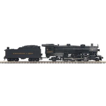 Mikes Train Hou MTH2036441 O Hi-Rail 2-8-2 Mikado w/PS3, C&O #1068