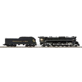 Mikes Train Hou MTH2036761 O Hi-Rail 4-8-4 Greenbrier w/PS3, C&O #602