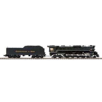 Mikes Train Hou MTH2036771 O Hi-Rail 4-8-4 Greenbrier w/PS3, C&O/Black #614