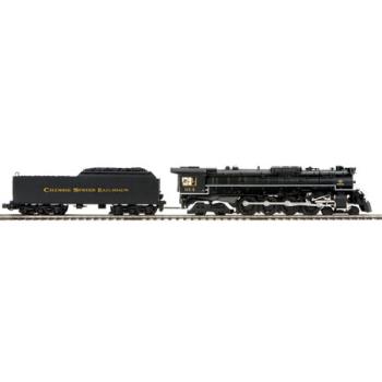 Mikes Train Hou MTH2036781 O Hi-Rail 4-8-4 Greenbrier w/PS3, Chessie #614