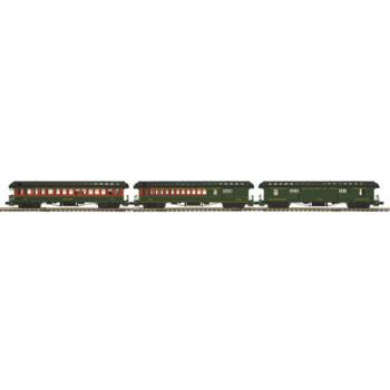 Mikes Train Hou MTH2062060 O 64' Wood Passenger Add-on, CNJ (3)