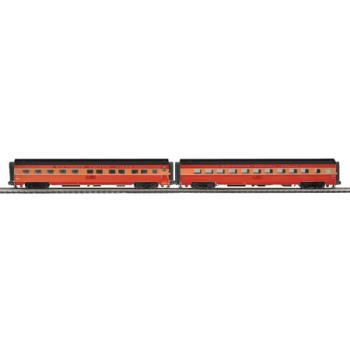 Mikes Train Hou MTH2066217 O 70' Ribbed Sleeper/Diner, SP Lines