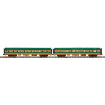 Mikes Train Hou MTH2066229 O 70' Smooth Sleeper/Diner, GN