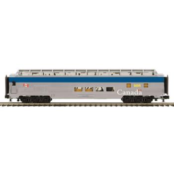 Mikes Train Hou MTH2067281 O 70' Streamline Ribbed Full Vista, VIA Rail