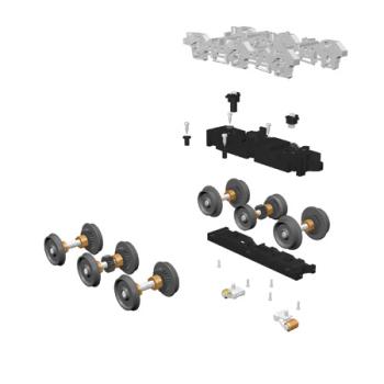 Mikes Train Hou MTH2089006 O ProtoScale 3-2 6-Wheel Truck Wheel Set