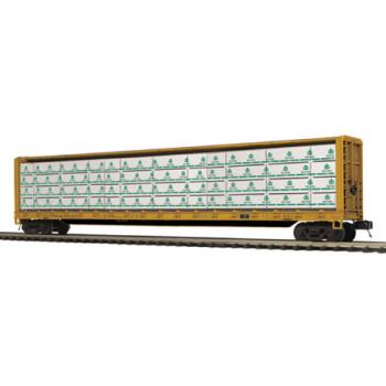 Mikes Train Hou MTH2095127 O Center Beam Flat w/Lumber Load, MILW