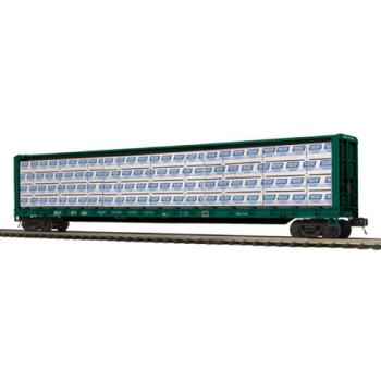 Mikes Train Hou MTH2095130 O Center Beam Flat w/Lumber Load, BCR