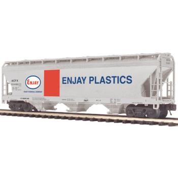 Mikes Train Hou MTH2097765 O 3-Bay Centerflow Hopper, Enjay Plastics