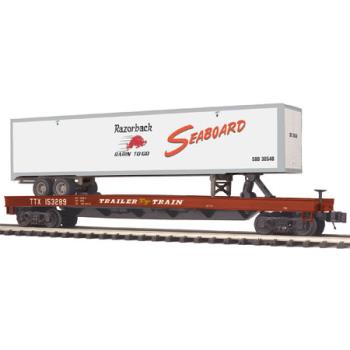 Mikes Train Hou MTH2098930 O Flat w/48' Trailer, SBD