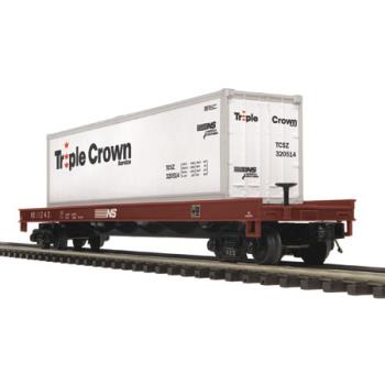 Mikes Train Hou MTH2098983 O Flat w/40' Container, NS