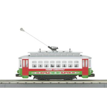 Mikes Train Hou MTH3041721 O-27 Trolley Set, Christmas