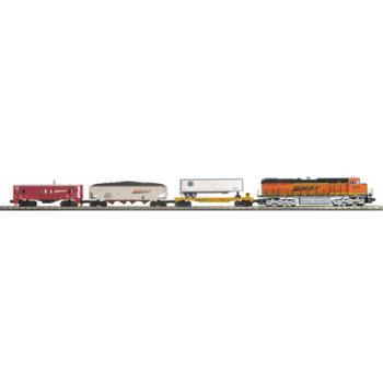 Mikes Train Hou MTH3042351 O-27 ES44AC Deluxe Freight Train Set w/PS3, BNSF