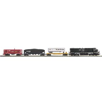 Mikes Train Hou MTH3042361 O-27 ES44AC Deluxe Freight Train Set w/PS3, NS