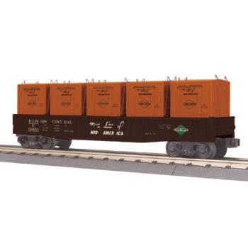 Mikes Train Hou MTH3072129 O-27 Gondola w/LCL Containers, IC