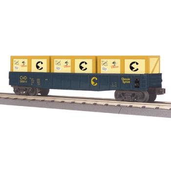 Mikes Train Hou MTH3072135 O-27 Gondola w/Crates, Chessie