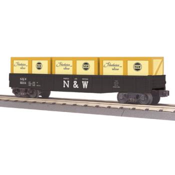 Mikes Train Hou MTH3072137 O-27 Gondola w/Crates, N&W