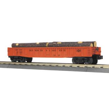 Mikes Train Hou MTH3072146 O-27 Gondola W/Log Load, B&LE